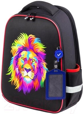 Школьный рюкзак Brauberg Fit. Colorful Lion / 270618 от компании Бесплатная доставка по Беларуси - фото 1