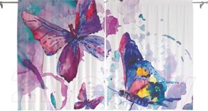 Шторы JoyArty Красочный креатив с бабочками / pox_15896