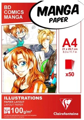 Скетчбук Clairefontaine Manga Illustrations / 94042C от компании Бесплатная доставка по Беларуси - фото 1