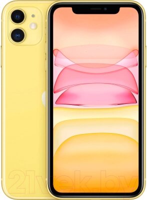 Смартфон Apple iPhone 11 128GB /2BMWM42 восстановленный Breezy грейд B (желтый) от компании Бесплатная доставка по Беларуси - фото 1