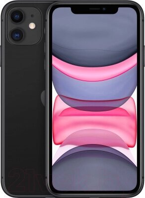 Смартфон Apple iPhone 11 128GB /2CMWM02 восстановленный Breezy Грейд C (черный) от компании Бесплатная доставка по Беларуси - фото 1