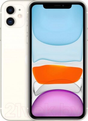 Смартфон Apple iPhone 11 128GB/2CMWM22 восстановленный Breezy Грейд C (белый) от компании Бесплатная доставка по Беларуси - фото 1