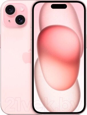 Смартфон Apple iPhone 15 128GB A3090 / A3089 (розовый) от компании Бесплатная доставка по Беларуси - фото 1