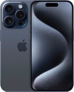 Смартфон Apple iPhone 15 Pro 256GB Dual Sim / A3104 (синий титан)