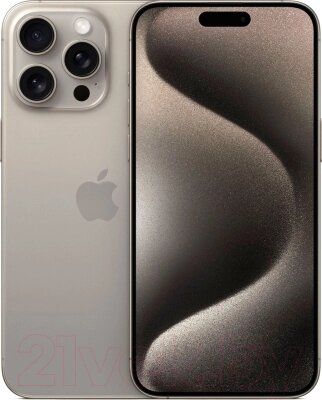 Смартфон Apple iPhone 15 Pro Max 256GB A3106 / A3105 (природный титан) от компании Бесплатная доставка по Беларуси - фото 1