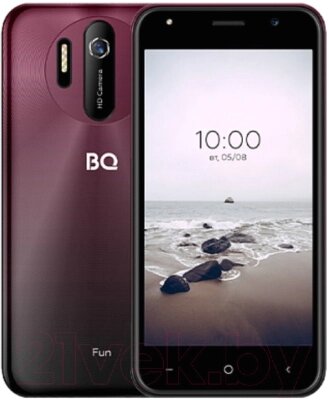 Смартфон BQ-5031G Fun 2+16 (вишнево-красный) от компании Бесплатная доставка по Беларуси - фото 1