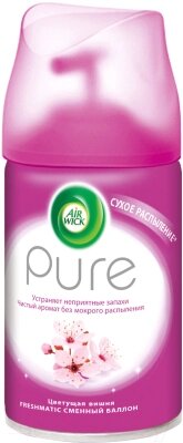 Сменный блок для освежителя воздуха Air Wick Freshmatic Pure цветущая вишня от компании Бесплатная доставка по Беларуси - фото 1