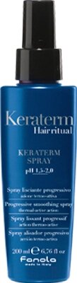Спрей для укладки волос Fanola Keraterm Hair Ritual термоактивный разглаж. д/поврежденных волос
