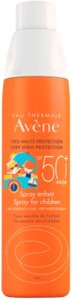 Спрей солнцезащитный Avene SPF50+ для детей
