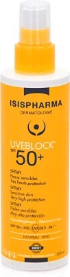 Спрей солнцезащитный Isis Pharma Uveblock SPF 50+ Для детей и взрослых от компании Бесплатная доставка по Беларуси - фото 1