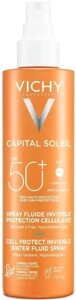 Спрей солнцезащитный Vichy Флюид Capital Soleil легкий SPF50+