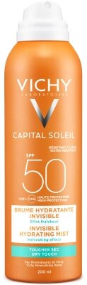 Спрей солнцезащитный Vichy Вуаль Capital Soleil увлажняющий для тела SPF50+ от компании Бесплатная доставка по Беларуси - фото 1