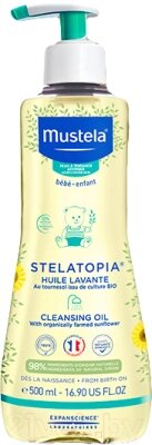 Средство для купания Mustela Масло Stelatopia Очищающее от компании Бесплатная доставка по Беларуси - фото 1