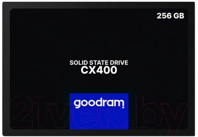 SSD диск Goodram CX400 Gen. 2 256GB (SSDPR-CX400-256-G2) от компании Бесплатная доставка по Беларуси - фото 1