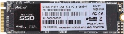 SSD диск Netac N930E Pro 512GB (NT01N930E-512G-E4X) от компании Бесплатная доставка по Беларуси - фото 1