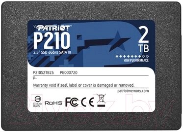 SSD диск Patriot P210 2TB (P210S2TB25) от компании Бесплатная доставка по Беларуси - фото 1