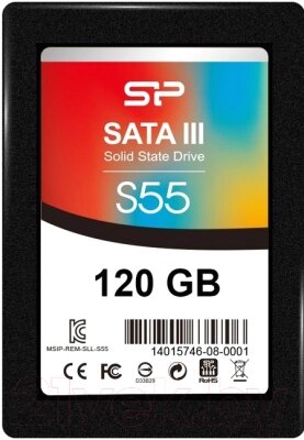 SSD диск Silicon Power Slim S55 120Gb (SP120GBSS3S55S25) от компании Бесплатная доставка по Беларуси - фото 1