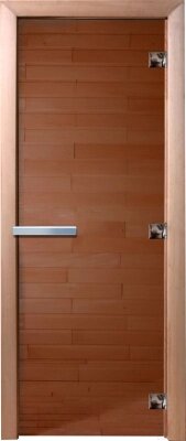 Стеклянная дверь для бани/сауны Doorwood 190x80 от компании Бесплатная доставка по Беларуси - фото 1