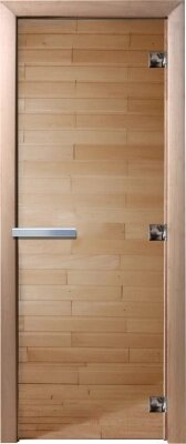 Стеклянная дверь для бани/сауны Doorwood 90x200 / DW02761 от компании Бесплатная доставка по Беларуси - фото 1