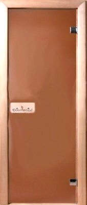 Стеклянная дверь для бани/сауны Doorwood Теплая ночь 190x80 от компании Бесплатная доставка по Беларуси - фото 1