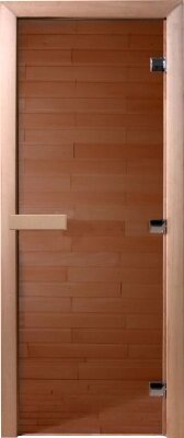 Стеклянная дверь для бани/сауны Doorwood Теплый день 190x80 от компании Бесплатная доставка по Беларуси - фото 1