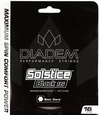 Струна для теннисной ракетки Diadem Solstice Black Set 16L / S-SET-SOLBLK-16L-BL от компании Бесплатная доставка по Беларуси - фото 1