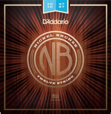 Струны для 12-струнной гитары D'Addario NB1047-12 от компании Бесплатная доставка по Беларуси - фото 1