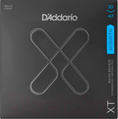 Струны для 12-струнной гитары D'Addario XTABR1047-12 от компании Бесплатная доставка по Беларуси - фото 1