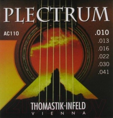 Струны для акустической гитары Thomastik Plectrum AC110 от компании Бесплатная доставка по Беларуси - фото 1