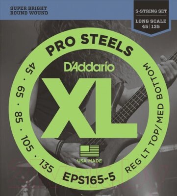 Струны для бас-гитары D'Addario EPS-165-5 от компании Бесплатная доставка по Беларуси - фото 1