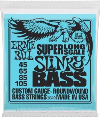 Струны для бас-гитары Ernie Ball 2849 Bass XL Hybrid Slinky от компании Бесплатная доставка по Беларуси - фото 1
