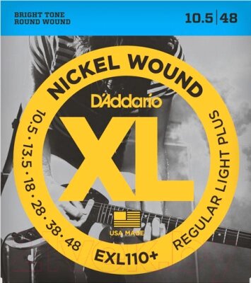 Струны для электрогитары D'Addario EXL-110+ от компании Бесплатная доставка по Беларуси - фото 1