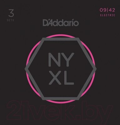 Струны для электрогитары D'Addario NYXL0942 от компании Бесплатная доставка по Беларуси - фото 1