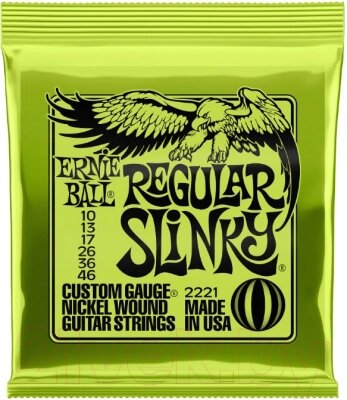 Струны для электрогитары Ernie Ball 2221 Nickel Regulat Slinky от компании Бесплатная доставка по Беларуси - фото 1