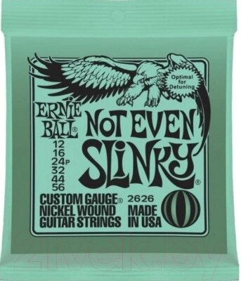 Струны для электрогитары Ernie Ball 2626 Not Even Slinky 12-56 от компании Бесплатная доставка по Беларуси - фото 1