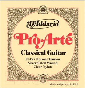 Струны для классической гитары D'Addario EJ45 Pro Arte Normal