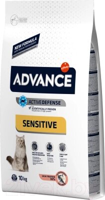 Сухой корм для кошек Advance Sensitive с лососем от компании Бесплатная доставка по Беларуси - фото 1