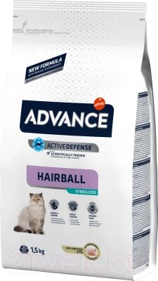 Сухой корм для кошек Advance Sterilized Hairball от компании Бесплатная доставка по Беларуси - фото 1
