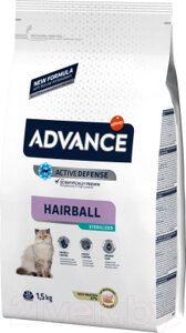 Сухой корм для кошек Advance Sterilized Hairball