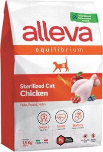 Сухой корм для кошек Alleva Эквилибриум с курицей для кастрир. и стерилиз. P61064
