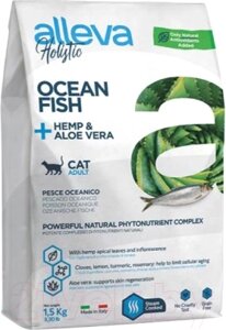 Сухой корм для кошек Alleva Holistic с океанической рыбой для взрослых кошек / P00274H