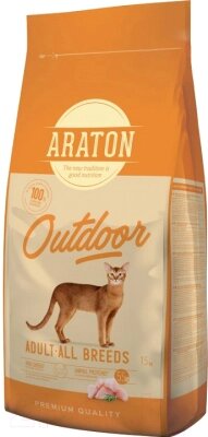 Сухой корм для кошек Araton Cat Adult Outdoor / ART45643 от компании Бесплатная доставка по Беларуси - фото 1