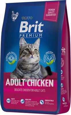 Сухой корм для кошек Brit Premium Cat Adult Chicken / 5049653 от компании Бесплатная доставка по Беларуси - фото 1