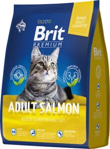 Сухой корм для кошек Brit Premium Cat Adult Salmon / 5049615