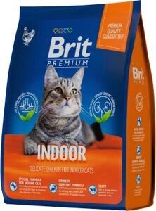 Сухой корм для кошек Brit Premium Cat Indoor с курицей / 5049769