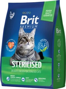 Сухой корм для кошек Brit Premium Cat Sterilized Chicken / 5049585