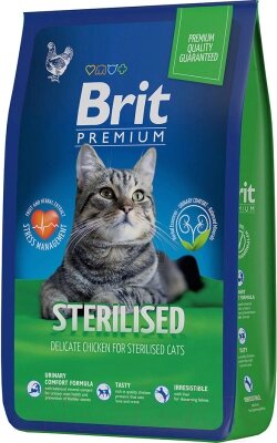 Сухой корм для кошек Brit Premium Cat Sterilized Chicken / 5049592 от компании Бесплатная доставка по Беларуси - фото 1