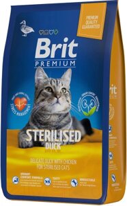 Сухой корм для кошек Brit Premium Cat Sterilized Duck & Chicken / 5049837