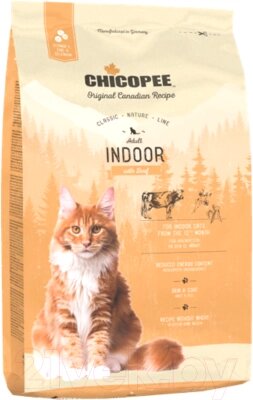 Сухой корм для кошек Chicopee CNL Indoor с говядиной от компании Бесплатная доставка по Беларуси - фото 1