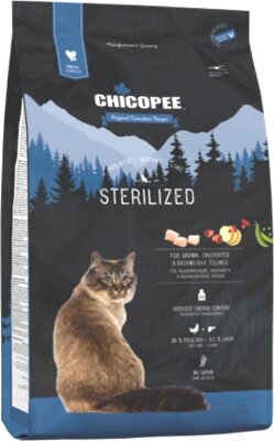 Сухой корм для кошек Chicopee HNL Sterilized от компании Бесплатная доставка по Беларуси - фото 1